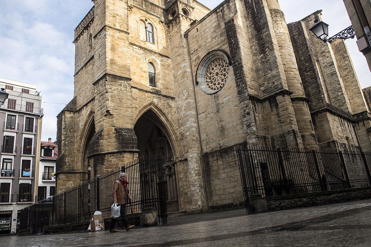 Donostiako San Bizente eliza. Han zegoen apaiz Mendizabal, zigortutako abusuak egitean. GORKA RUBIO / ARGAZKI PRESS.