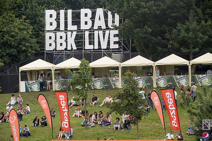 Bilbao BBK Live festibalaren aurrekourteko  edizioko uneetako bat. MONIKA DEL VALLE, FOKU