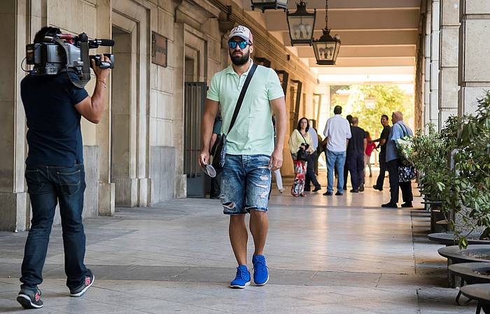 Antonio Manuel Guerrero guardia zibila, Sevillako auzitegira sartzen. RAUL CARO, EFE