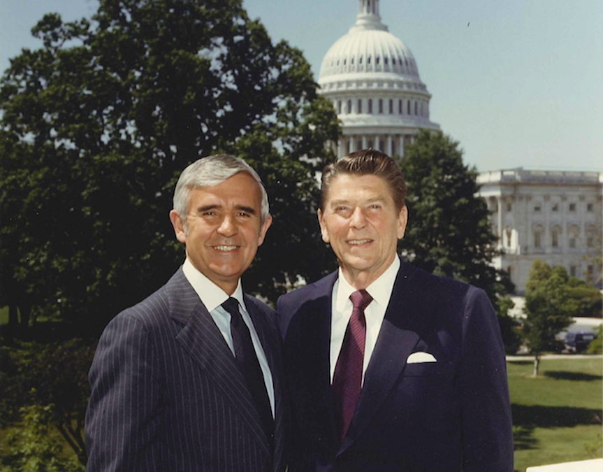 Paul Laxalt eta Ronald Reagan, 1980ko hamarkadako argazki batean. BERRIA