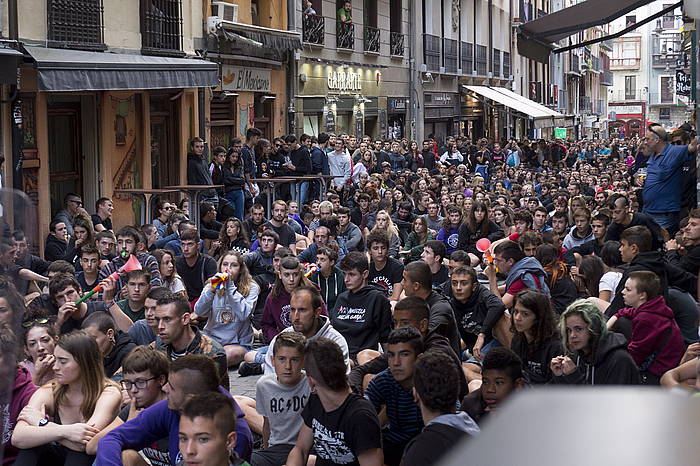 Maravaillas gaztetxearen hustearen aurka egindako protesta. IñIGO URIZ, FOKU