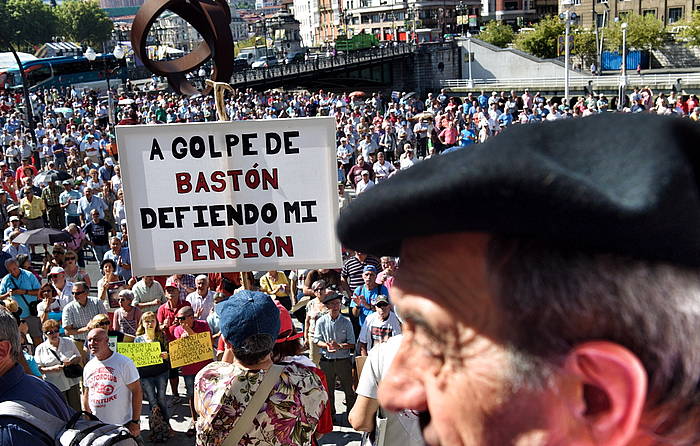 Pentsiodunen manifestazioa, gaur Bilbon. FOKU