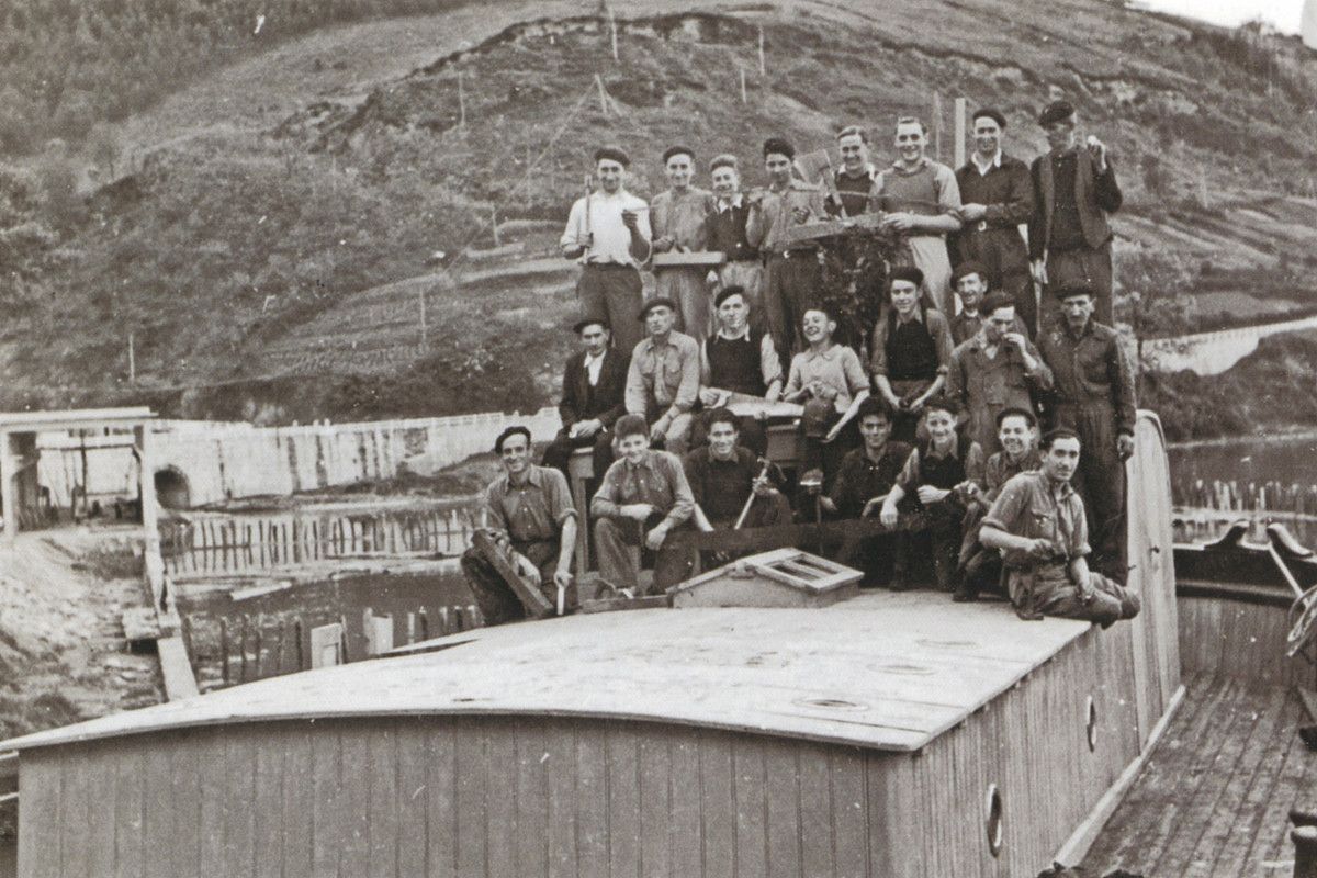 San Roke ontziola, Pasai Donibanen, 1920an. KUTXA FOTOTEKA.