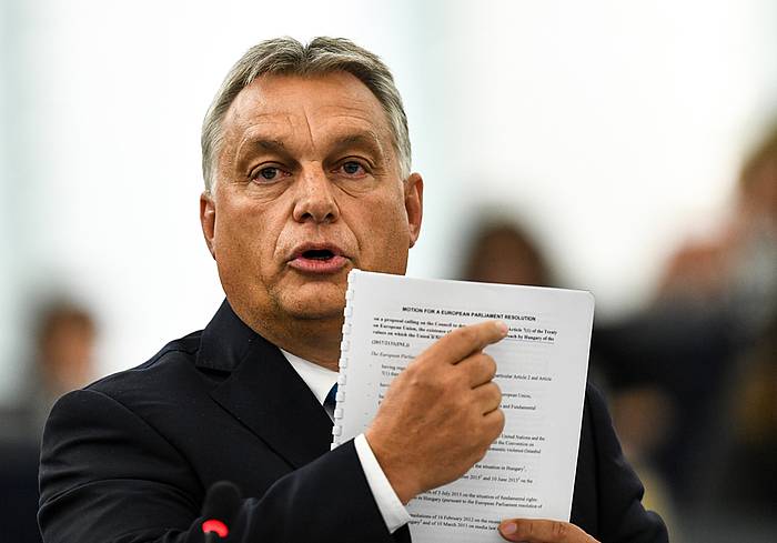 Viktor Orban, Hungariako lehen ministroa. PATRICK SEEGER, EFE