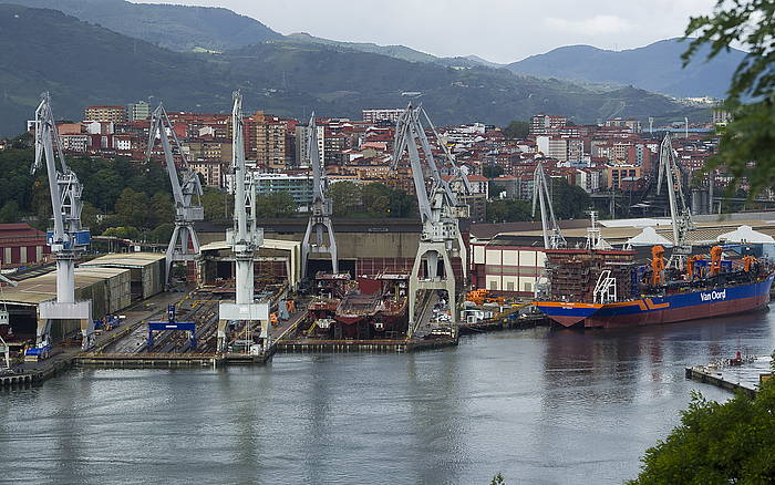 Naval ontziola, iazko iraileko argazki batean. LUIS JAUREGIALTZO, FOKU