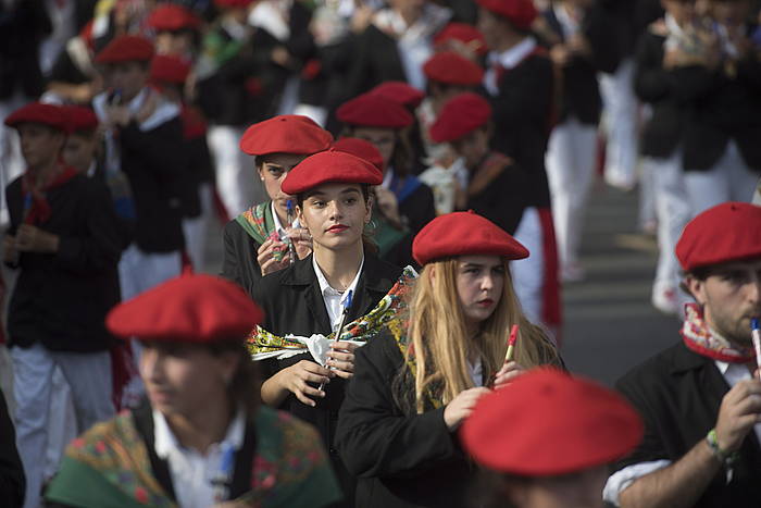 Jaizkibel konpainiaren desfilea, arratsaldean. GORKA RUBIO, FOKU