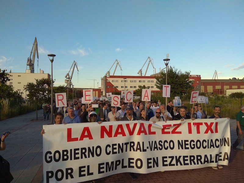 Navaleko langileen manifestazioa, Sestaon. LANDER MUñAGORRI GARMENDIA