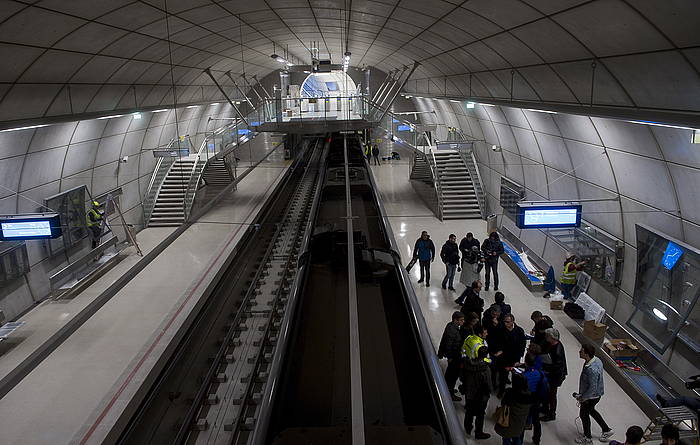 Bilboko metroa, artxiboko argazki batean. LUIS JAUREGIALTZO, FOKU