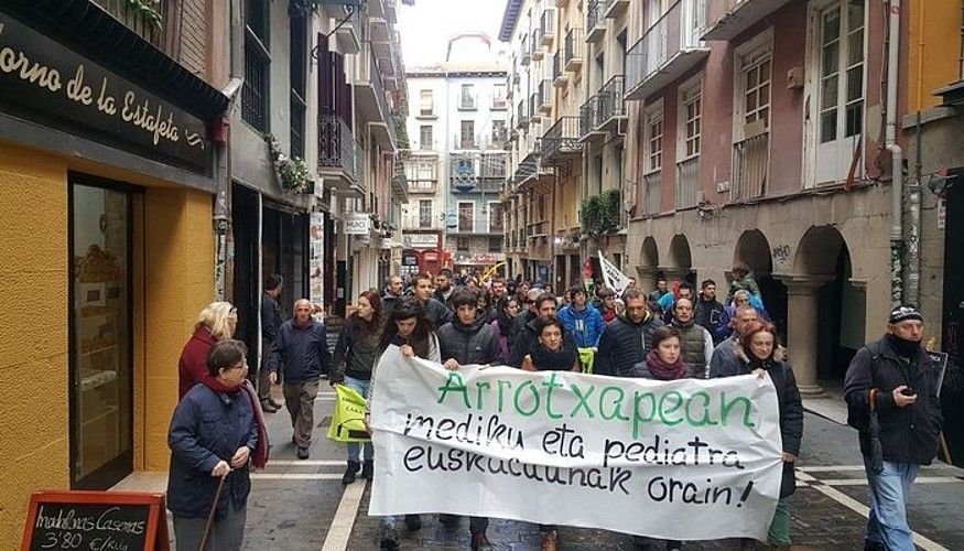 Manifestazioa Arrotxapean, iazko azaroan. BERRIA