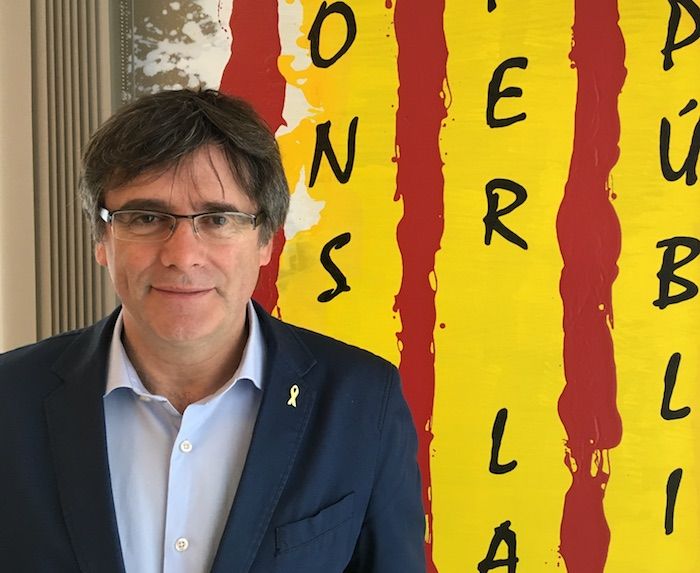 Carles Puigdemont Kataluniako presidente kargugabetua. BERRIA