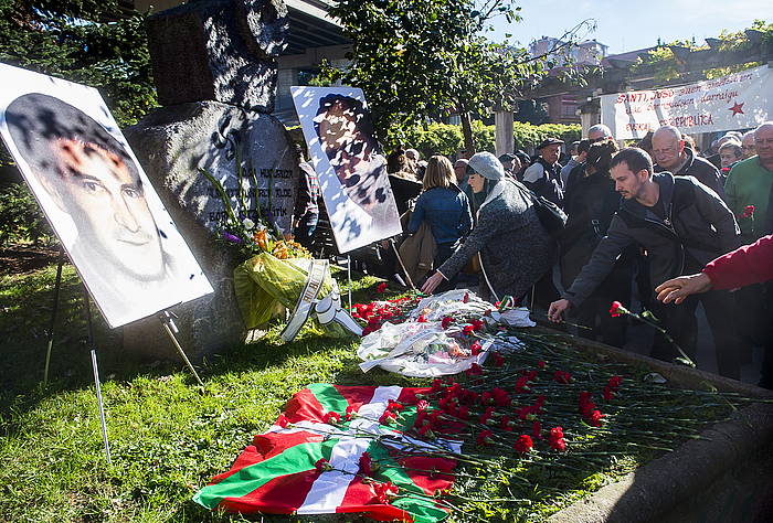 Brouard eta Muguruzaren aldekoomenaldia, iaz, Bilbon. LUIS JAUREGIALTZO, FOKU