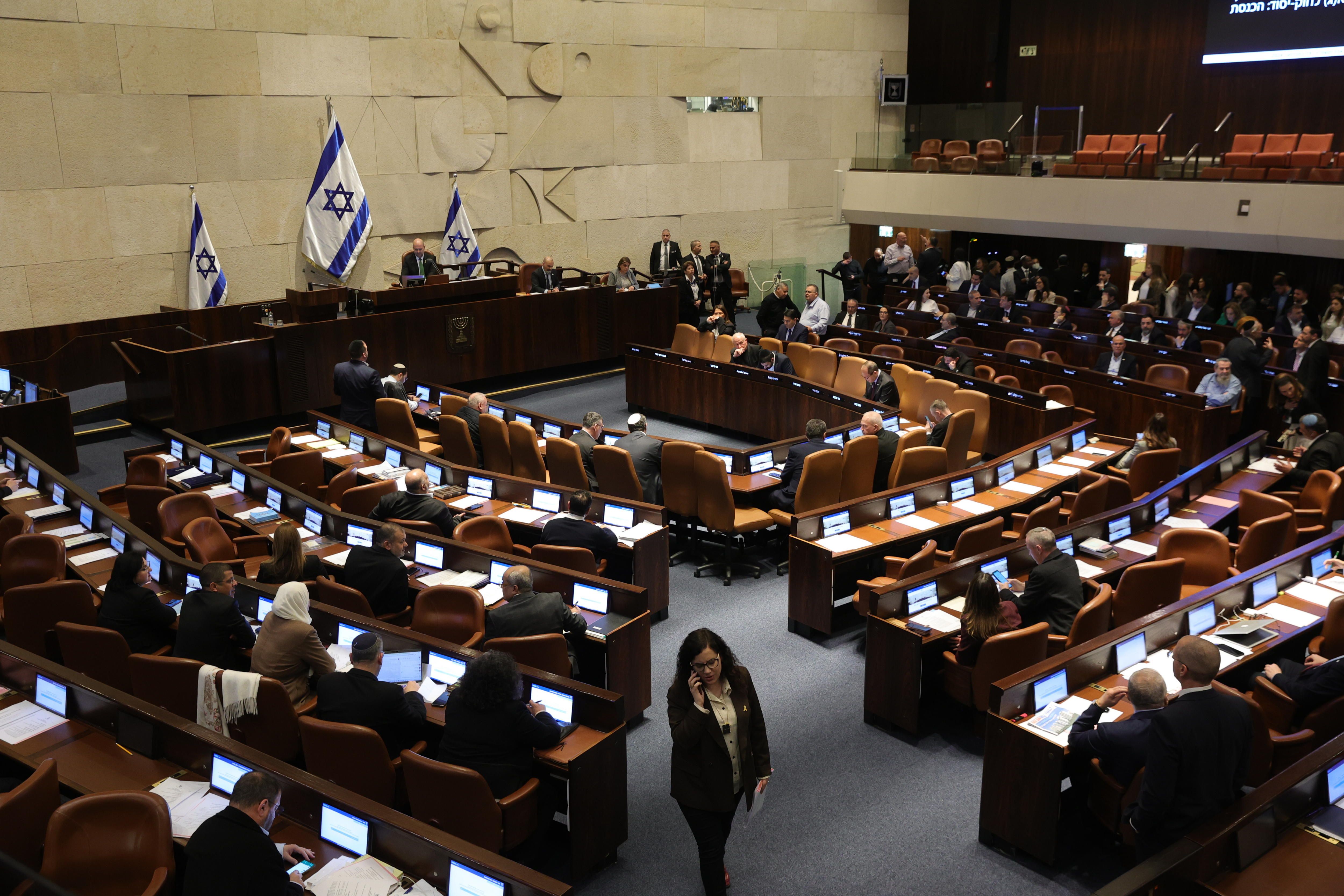 Knesset Israelgo parlamentua artxiboko irudi batean, aurtengo otsailean. ABIR SULTAN / EFE
