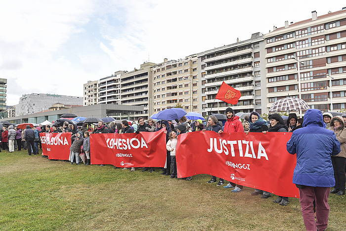 Kontseiluaren manifestazioa Iruñean, urrian, euskararen ofizialtasuna eskatzeko. IDOIA ZABALETA, FOKU