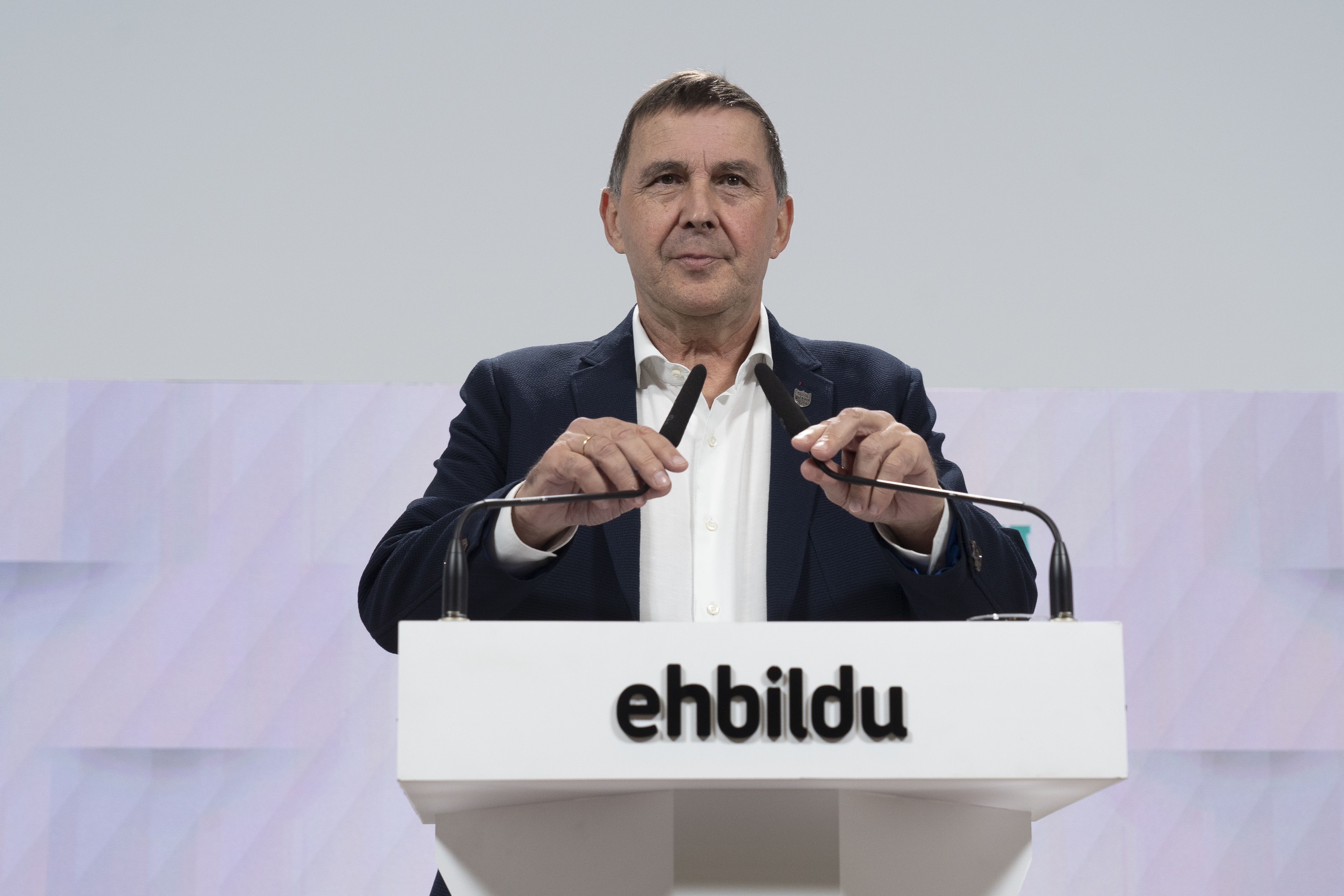 Arnaldo Otegi, EH Bilduko koordinatzaile nagusia. Artxiboko argazkia. IÑIGO URIZ / FOKU