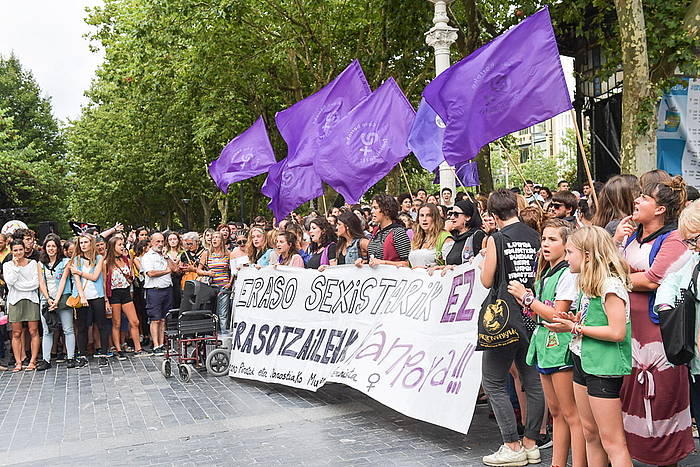 Sexu erasoen aurka Donostian egindako elkarretaratze bat. IDOIA ZABALETA, FOKU