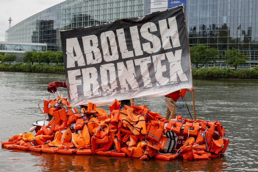 Frontexen aurkako protesta
