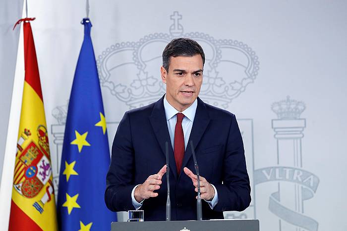 Pedro Sanchez Espaniako Gobernuko presidentea. SERGIO BARRENECHEA, EFE