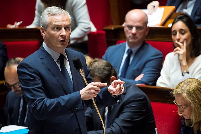 Bruno Le Maire Frantziako Finantza ministroa. CHRISTOPHE PETIT TESSON / EFE