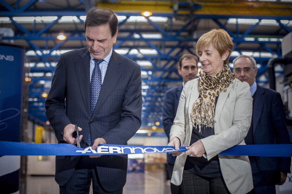 Iñaki Lopez Gandasegi eta Arantxa Tapia, gaur, inaugurazio ekitaldian. JAIZKI FONTANEDA/FOKU