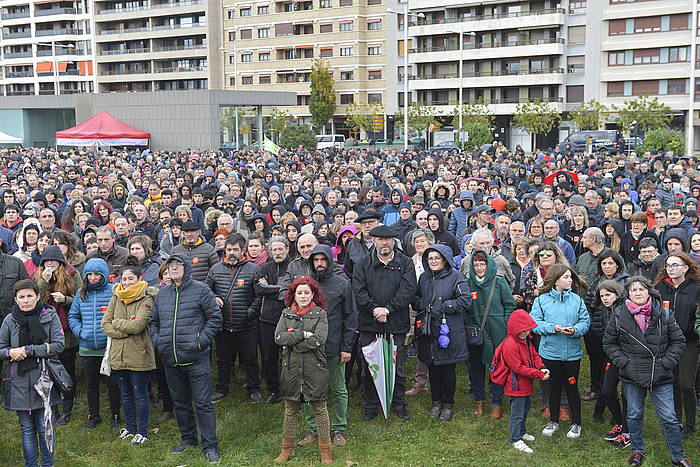 Euskararen ofizialtasunaren aldeko Kontseiluaren manifestazio bat, Iruñean. IDOIA ZABALETA, FOKU