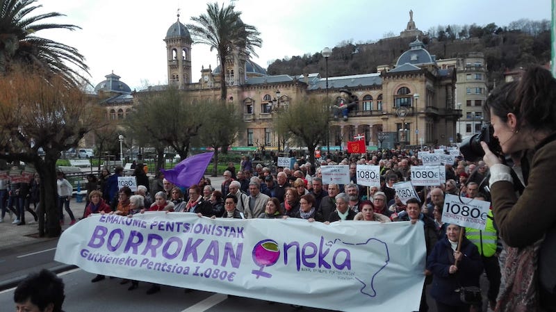 Donostiako manifestazioa. ONEKA