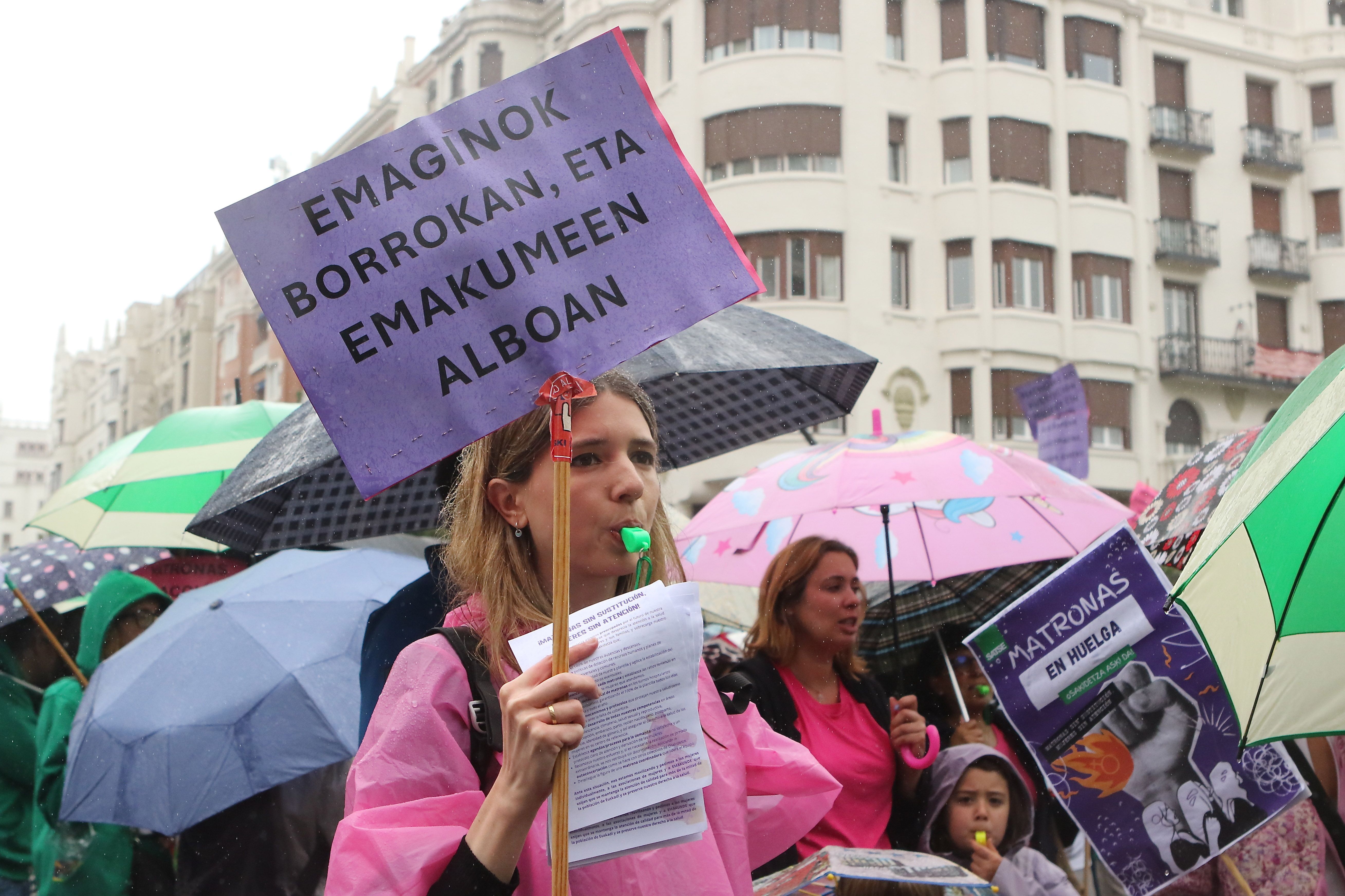 Bizkaiko emaginen manifestazioa, Bilbon, uztailaren 1ean egindako greban. OSKAR MATXIN EDESA / FOKU