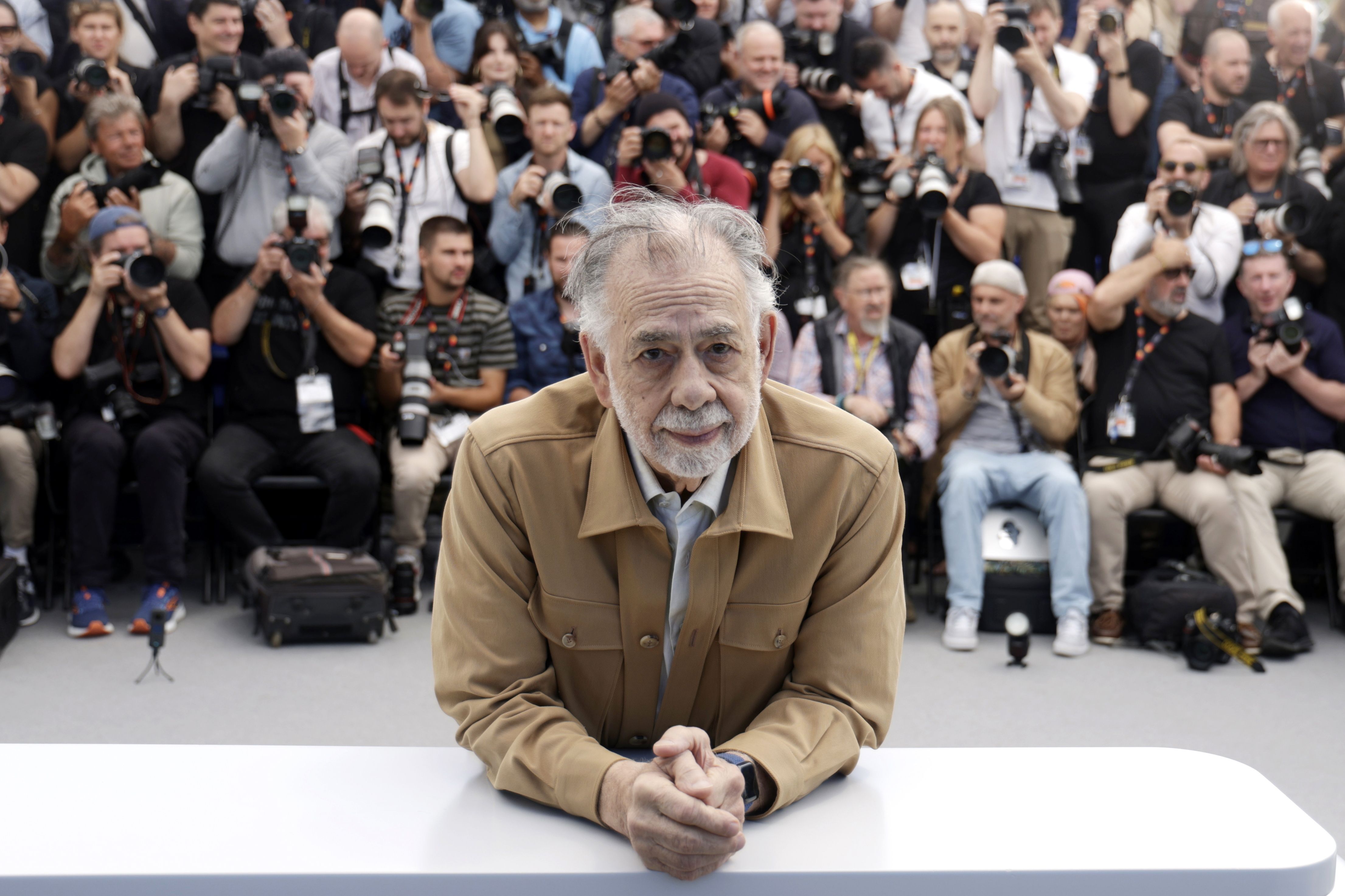 Francis Ford Coppola 'Megalopolis' filma aurkezten, Cannesen. GUILLAUME HORCAJUELO / Efe