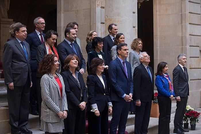 Espainiako Ministroen Kontseilua, gaur, Bartzelonan. QUIQUE GARCIA, EFE.