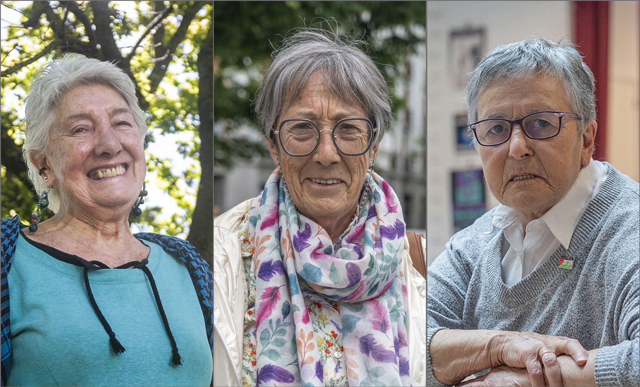 Bego Oleaga, Nekane Berriotxoa eta Miren Clemente. JAIZKI FONTANEDA - ANDONI CANELLADA / FOKU