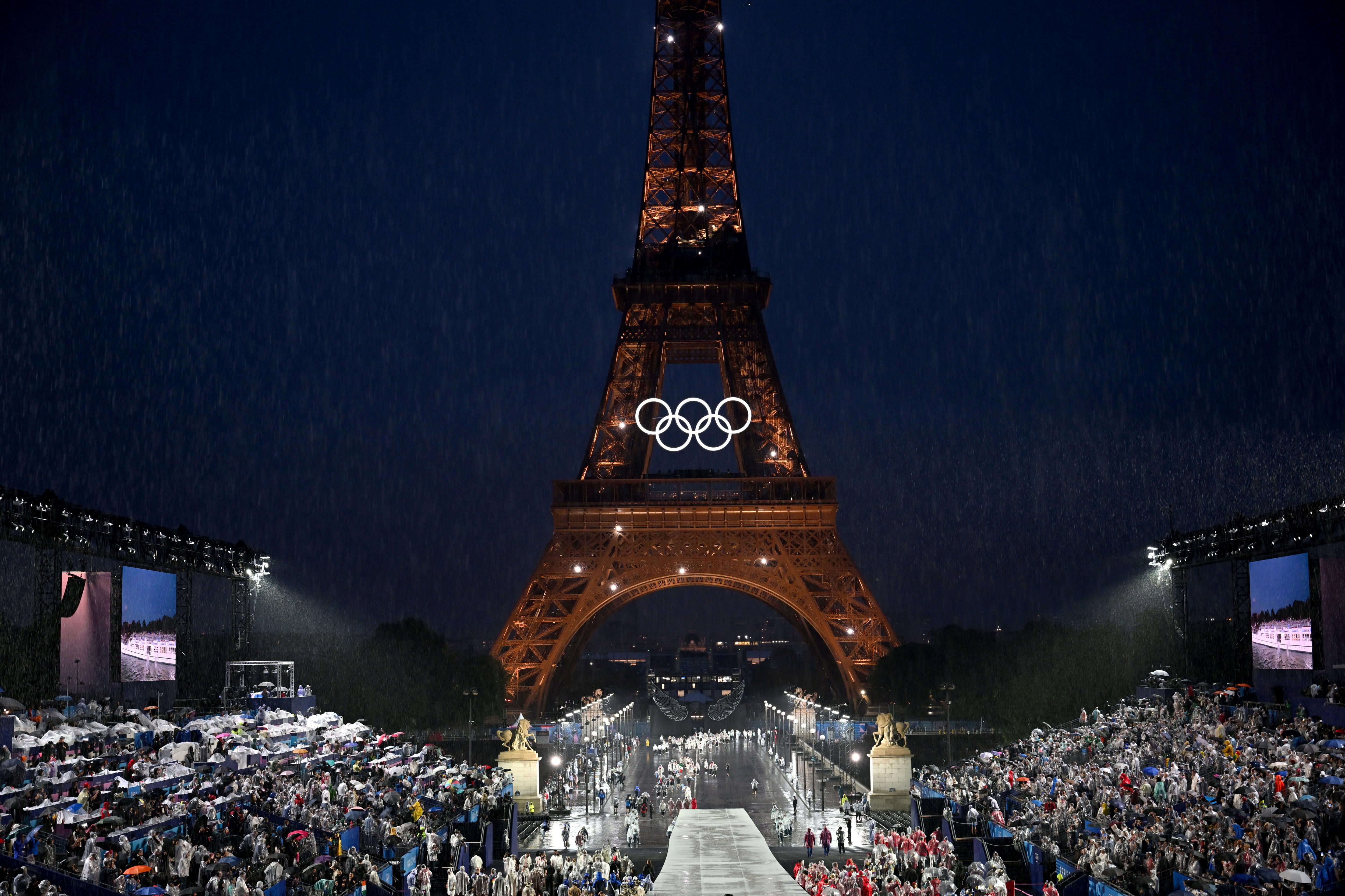 Paris 2024 Olinpiar Jokoetako hasiera. JOEL MARKLUND / EFE 