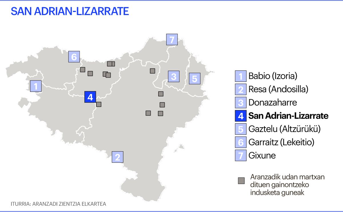 Indusketa mapa, Lizarrate