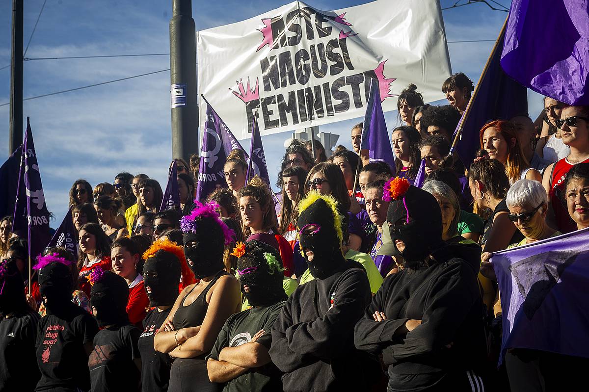 Bilboko mugimendu feministaren agerraldia.