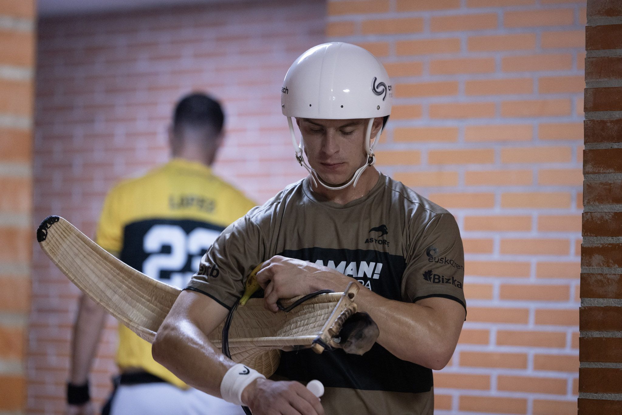 Mikel Manzisidor 'Manzi' finalaren egunean. ERAMAN JAI ALAI