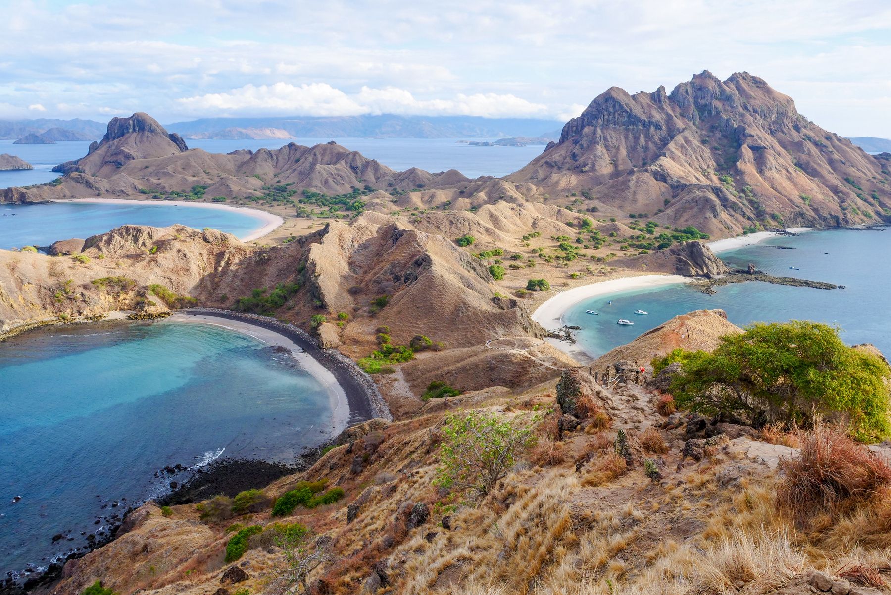 Hondartza eta mendia, euskaldunaren mamia. Padar uhartea Indonesiako Komodoko parke nazionaleko bitxirik ikusgarrienetako bat da