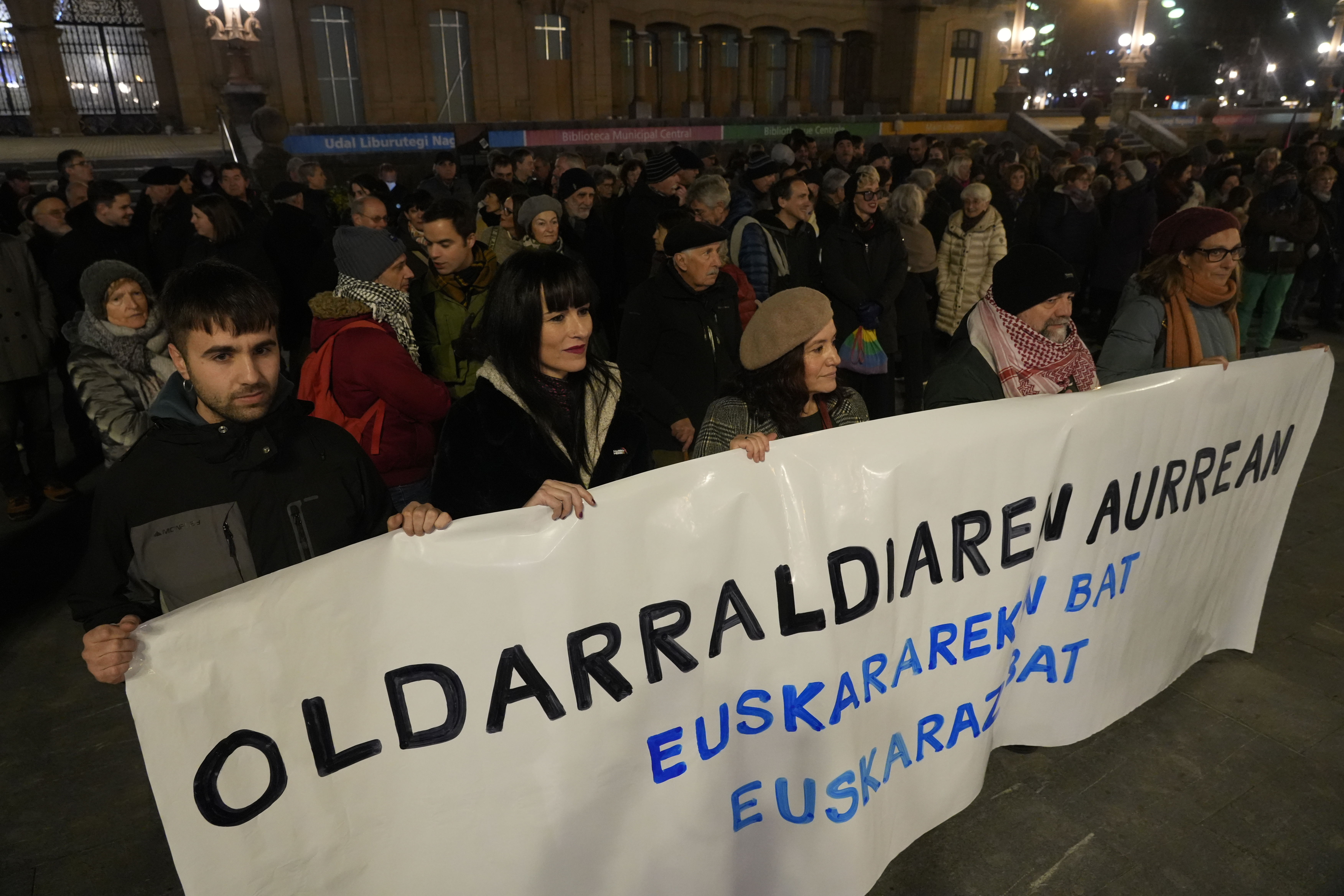 Urtarrilean Kontseiluak Donostian egindako elkarretaratze bat, antzeko kasu bat salatzekoa. ANDONI CANELLADA / FOKU