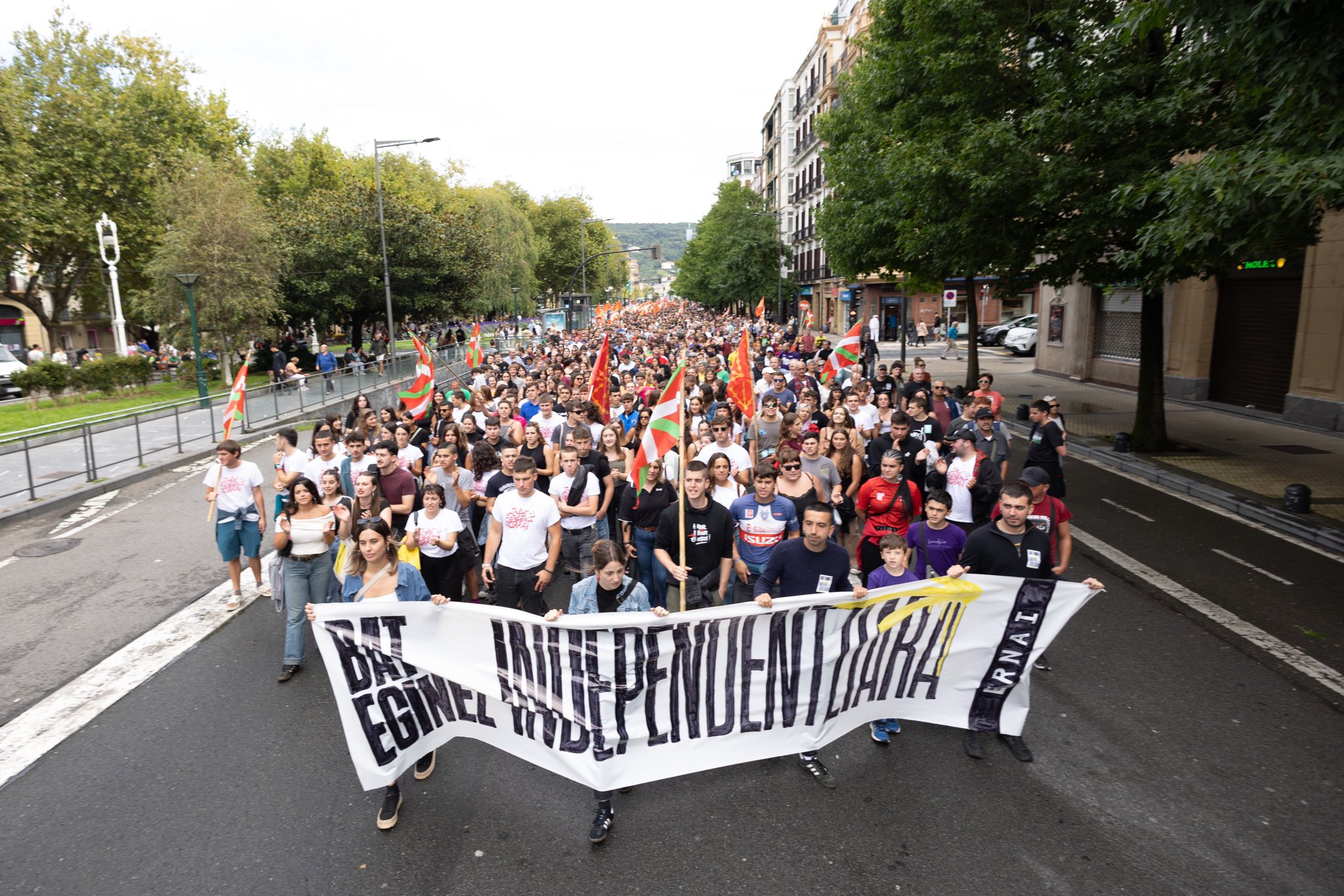 Ernairen manifestazioa, gaur, Donostian. ERNAI