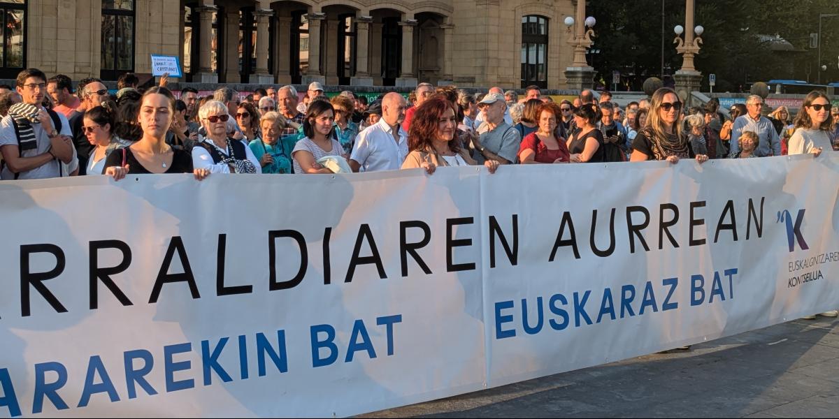 Euskalgintzaren Kontseiluak eta Bagera-ren protesta.