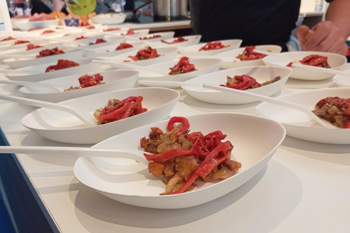 Iker Markinezek Donostiako Gastronomika jaialdirako prestatutako platera. IKER MARKINEZ