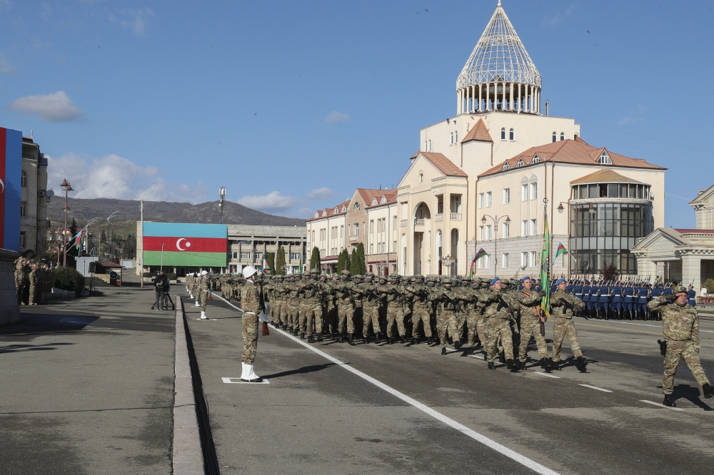 Azerbaijango tropak Stepanakerten, iazko azaroan. EFE