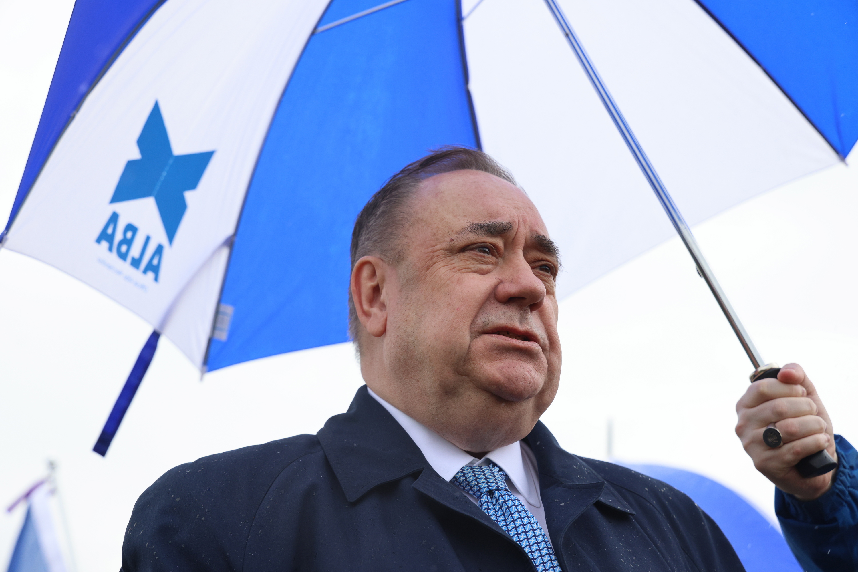 Alex Salmond, Eskoziako independentziaren aldeko protesta batean, iazko maiatzean. ROBERT PERRY / EFE