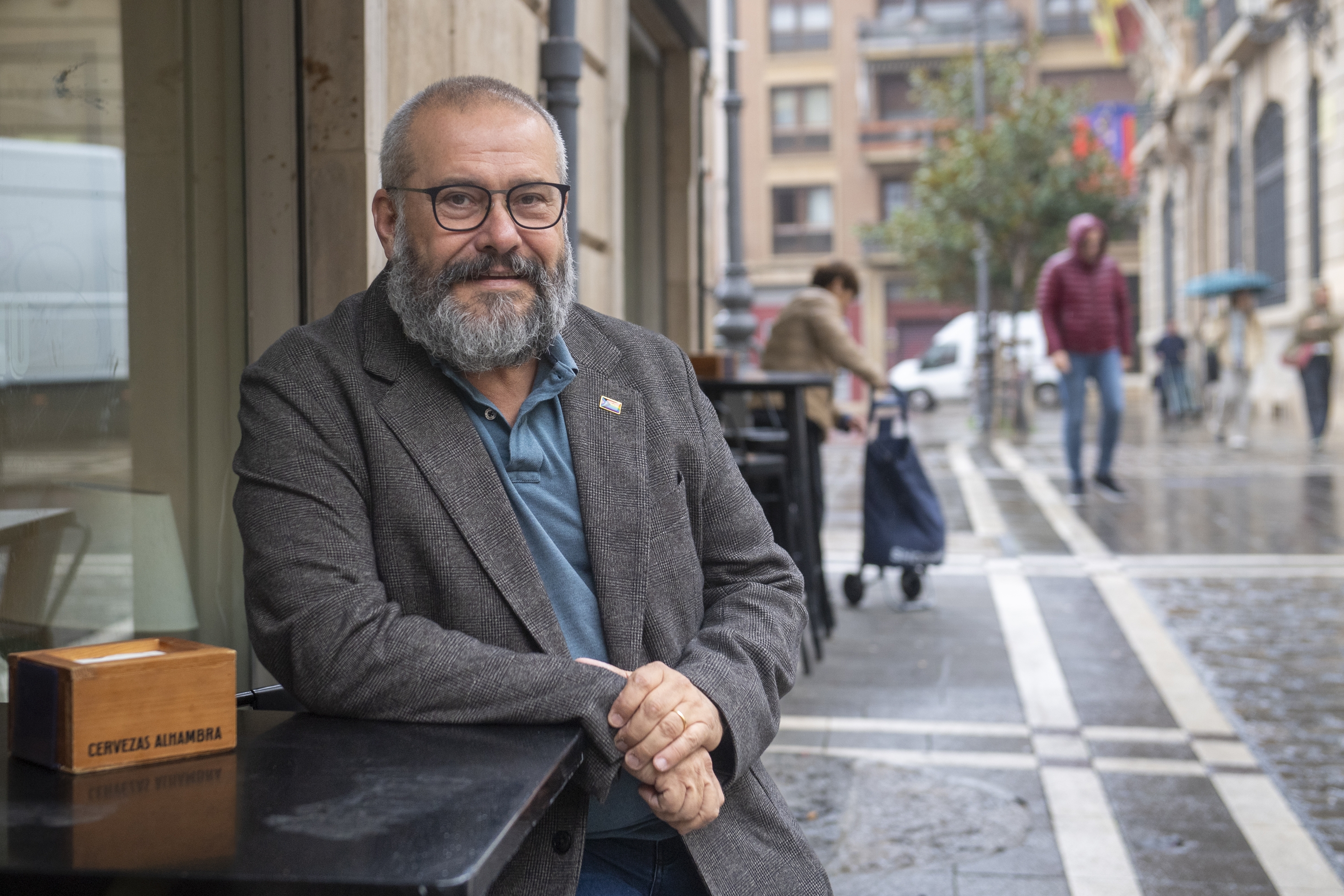 Javier Armentia, urriaren 10ean, Iruñeko Alde Zaharrean. IDOIA ZABALETA / FOKU