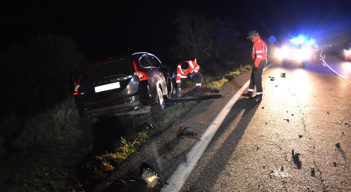 Auto istripu bat Nafarroan, artxiboko irudi batean. NAFARROAKO SUHILTZAILEAK