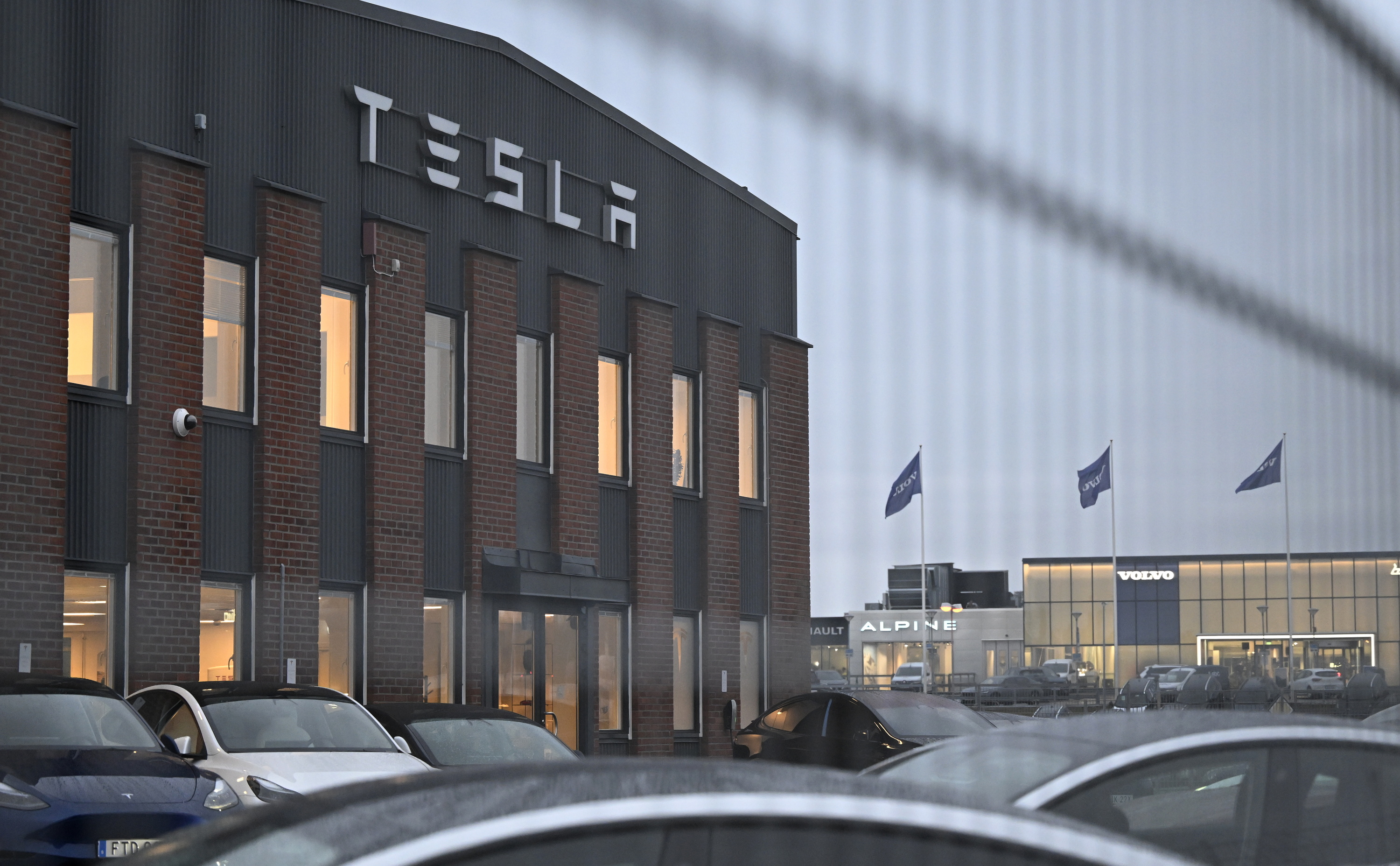 Teslaren tailer bat Stockholmen, Suedian. JESSICA GOW / EFE