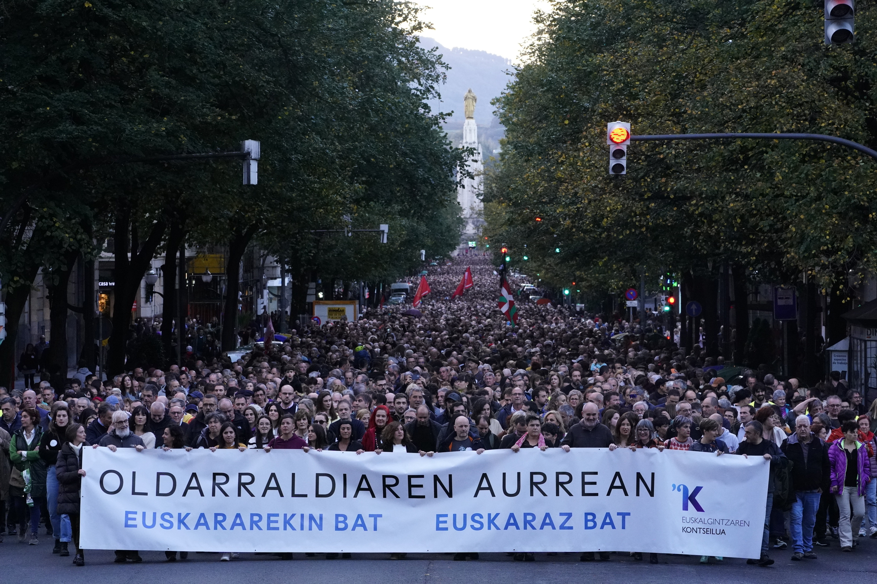 Iazko azaroaren 4an Bilbon egin zen manifestazioa. ARITZ LOIOLA / FOKU