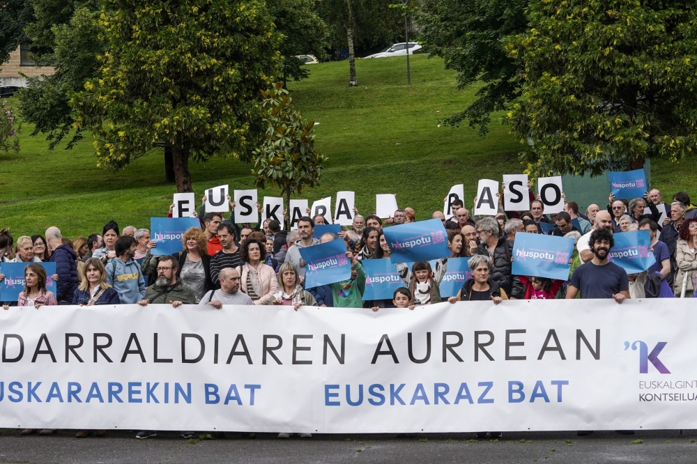 Ekainean protesta, Galdakaon. MARISOL RAMIREZ / FOKU