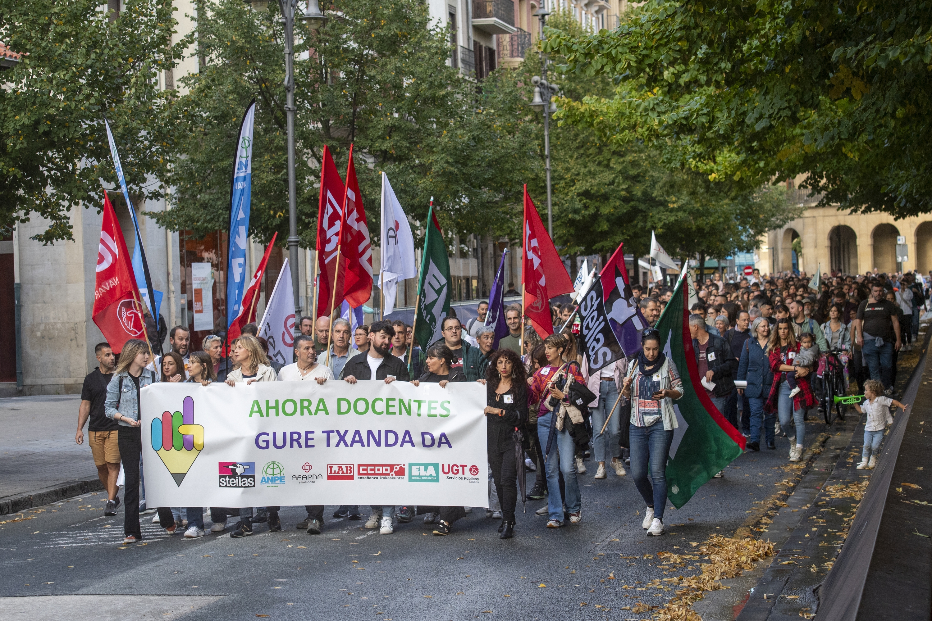 Urriaren 29ko grebako mobilizazioa, Iruñean. IDOIA ZABALETA / FOKU