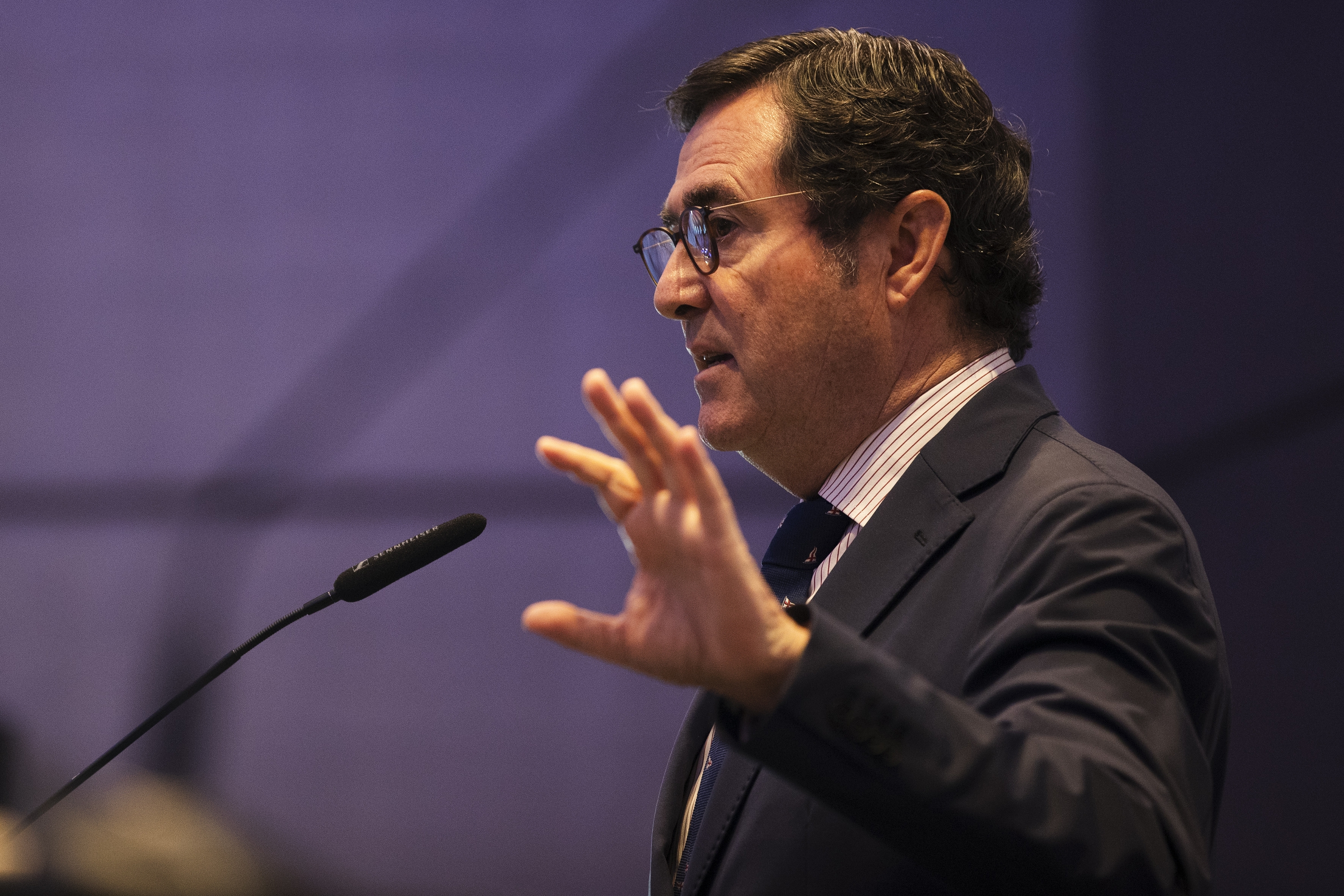 Antonio Garamendi CEOE patronaleko presidentea, artxiboko irudi batean. JORGE ZAPATA / EFE