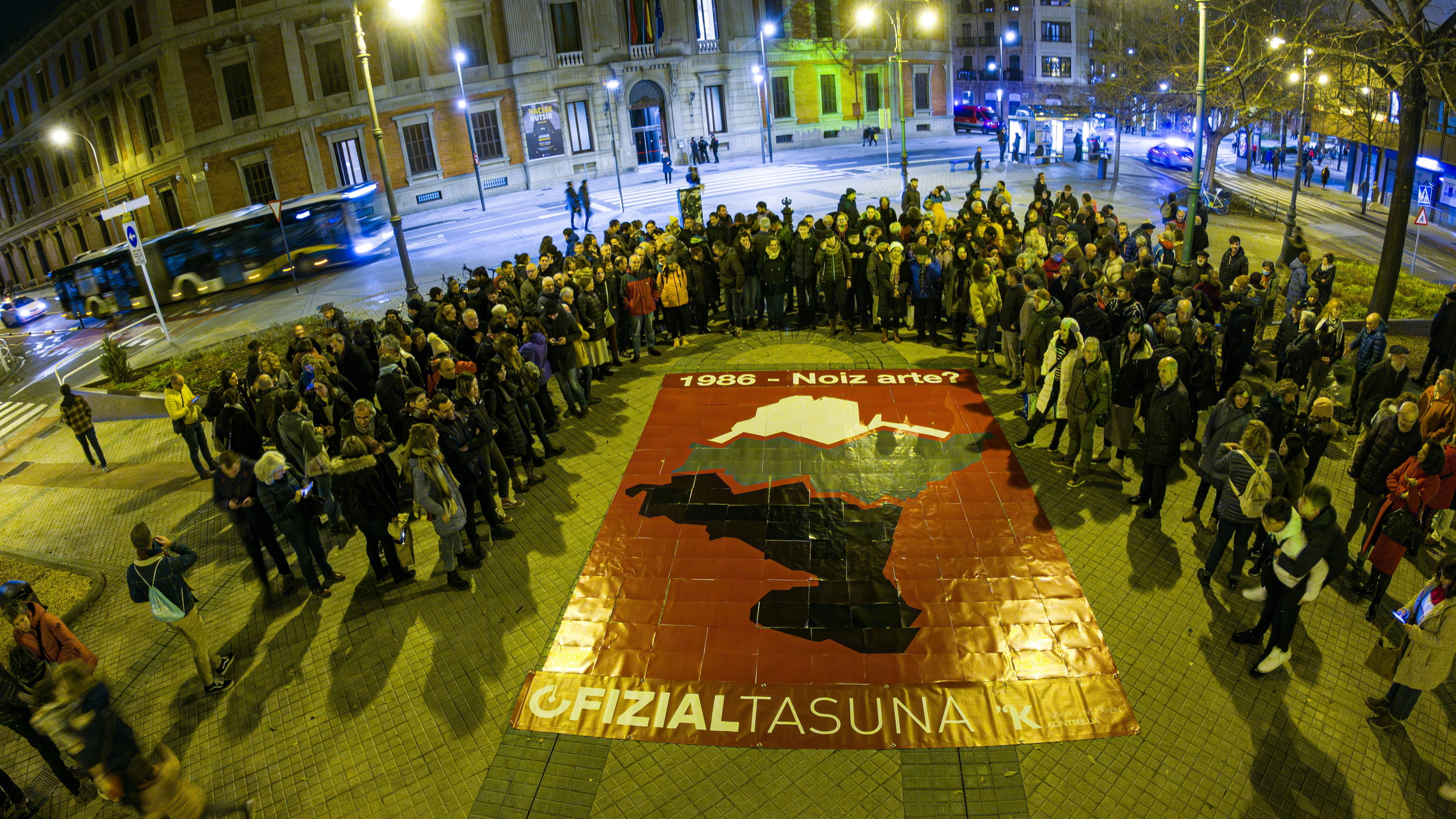 Nafarroako zonifikazioaren aurkako protesta bat, artxiboko irudi batean. FOKU