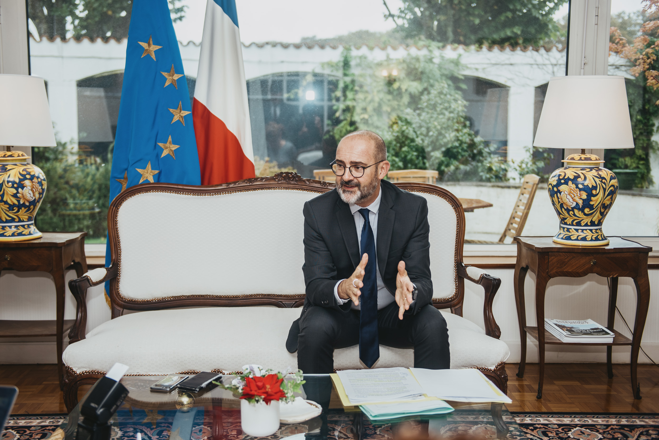 Julien Charles prefet ohia, iazko azaroan egin zuen agerraldi batean. GUILLAUME FAUVEAU