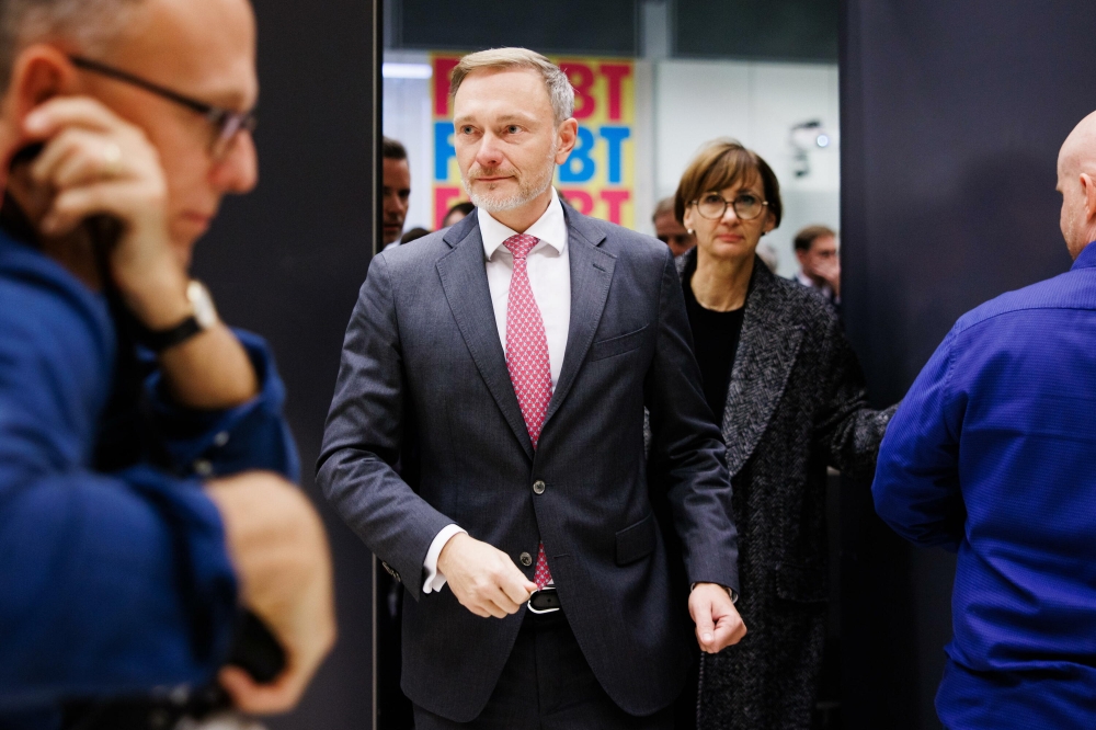 Lindner eta Stark-Watzinger, atzo. CLEMENS BILAN / EFE